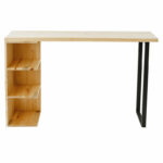 Table Bar Collins natural pine wood 35mm natural- black 139x29x90cm - Слика 3