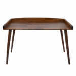 Office desk Brady  natural pine wood walnut 119x59x75cm - Image 2