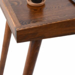 Office desk Brady  natural pine wood walnut 119x59x75cm - Image 4