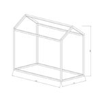 Children's bed Palace pine wood natural color natural 70x140cm - Слика 3