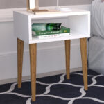 Nightstand Hank white-walnut 45x30x60cm - Image 2