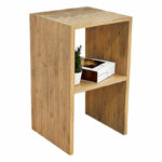 Side table Leofric oak melamine 30x30x60cm