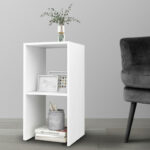 Side table Leofric white melamine 30x30x60cm - Image 2