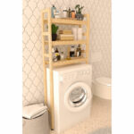 Laundry cabinet Godric natural 70x21x150cm - Слика 2