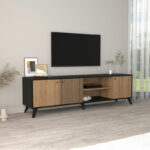 Tv stand Flipter melamine sonoma-black 180x40x51cm - Слика 2