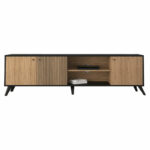 Tv stand Flipter melamine sonoma-black 180x40x51cm - Слика 3
