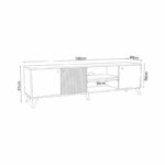 Tv stand Flipter melamine sonoma-black 180x40x51cm - Слика 4