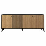 Buffet Flipter melamine oak-black 180x40x78,6cm - Image 3