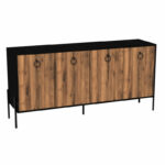 Бифе Twely меламин орев-црна 160x40,5x79 см