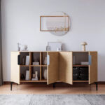 Buffet Tajesy melamine oak 180x40x78cm - Слика 3