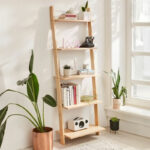 Fealor bookcase natural pine wood 42x20x148cm - Слика 2