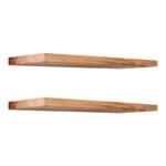 Wall shelf Tipina pine wood in natural shade 50x8.5x4cm