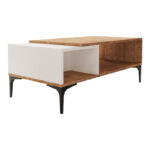 Lasati coffee table in white-oak shade 90x50x37cm - Слика 3