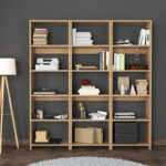Rabuku bookcase in oak shade 146x22x160cm - Слика 2