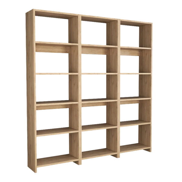Полица за книги Рабуку во дабова нијанса 146x22x160 см