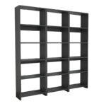 Полица за книги „Рабуку“ во антрацит нијанса 146x22x160 см