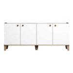 Lethak sideboard in oak-white shade 180x41x78cm - Image 2