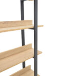 Almond bookcase in oak-black shade 120x29x185cm - Слика 3