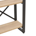 Crimson bookcase in oak-black shade 50x22x150cm - Слика 5