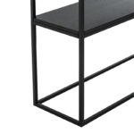 Castel I console in white marble look - black metal 120x35x80cm - Слика 5