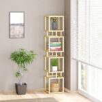 Kubo metal floor rack in gold shade 30x30x150cm - Слика 3