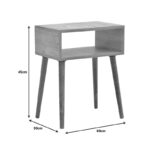 Nightstand Hank in natural sheade 45x30x60cm - Image 5