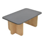 Beca table in oak-black shade 100x60x42cm - Image 4