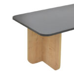 Beca table in oak-black shade 100x60x42cm - Image 5