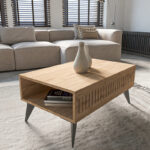 Marla table in oak shade 90x56x40cm - Слика 2