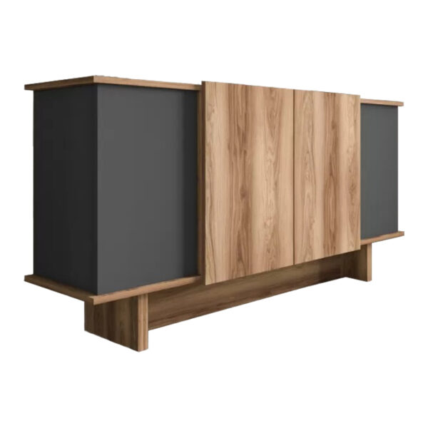 Zafore sideboard in anthracite - oak shade 180x45x80cm