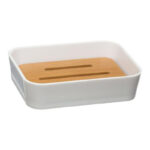 Bath accessories set 2pcsNature pp white color - Image 3