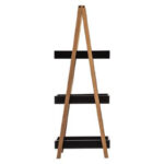 Floor shelf Nancy wooden in natural-black color 30x18,5x82cm - Image 3