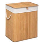 Laundry basket Natural in oak-white color 40x30x50cm