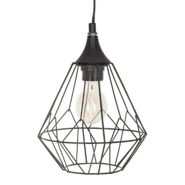 Таванска светилка Flave Е27 во црна боја D19x132 см