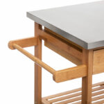 7-Tier trolley Esla bamboo natural-white 73,5x37x86cm - Image 4