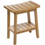 Stool Dael bamboo natural color 39.5x25x46cm
