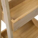 Floor shelf 3-storey Dafi bamboo natural 30x25.5x78cm - Слика 3