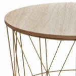 Side table Kumi oak-gold D41x40cm - Слика 2