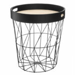 Side table Kumi black-oak 35x37.7cm