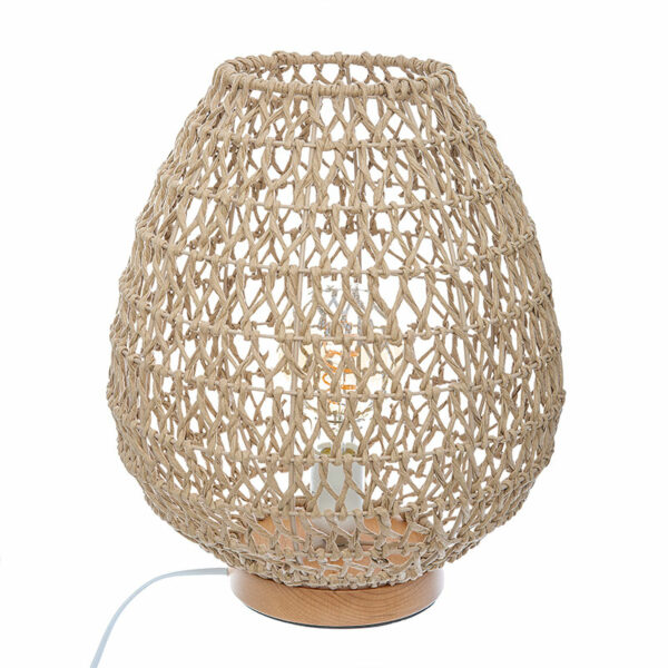 Etel E27 table lamp natural D30x35.5cm
