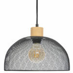 Таванска светилка Sam Е27 црна D30x22,5 см