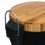 Trash bin 3L Dustbin metal-pp black-oak - Слика 3