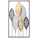 Wall decoration Roisin colorful metal 37,5x2,5x64,5cm