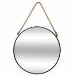 Mirror PWD-0084 metal black 55x3x55cm