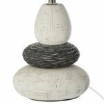Table lamp Rockgem Ε27 ivory-anthracite D18x33cm - Image 2
