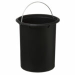 Waste bin 3L Nature metallic dark grey- natural - Слика 2