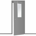 Door mirror PWD-0111 polyresn-white 34x1.7x94cm - Слика 2