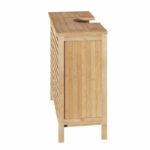 Bathroom bench for sink Sicela in natural color 60x28x80cm - Image 3