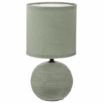 Table lamp PWL-1210 E14 60W ceramic khaki D13x25cm