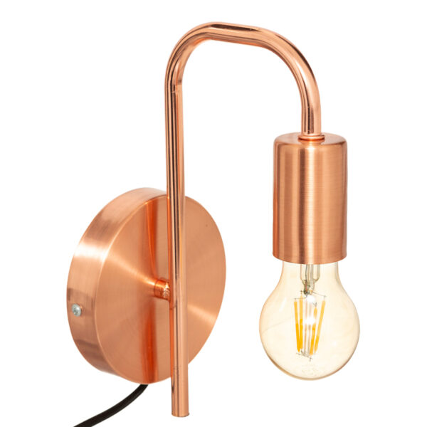 Ѕидна светилка Zhola E27 40W бронзена 17x12x25cm